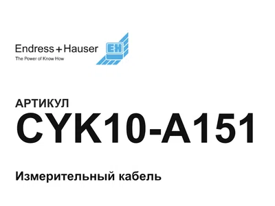CYK10A151 Endress+Hauser