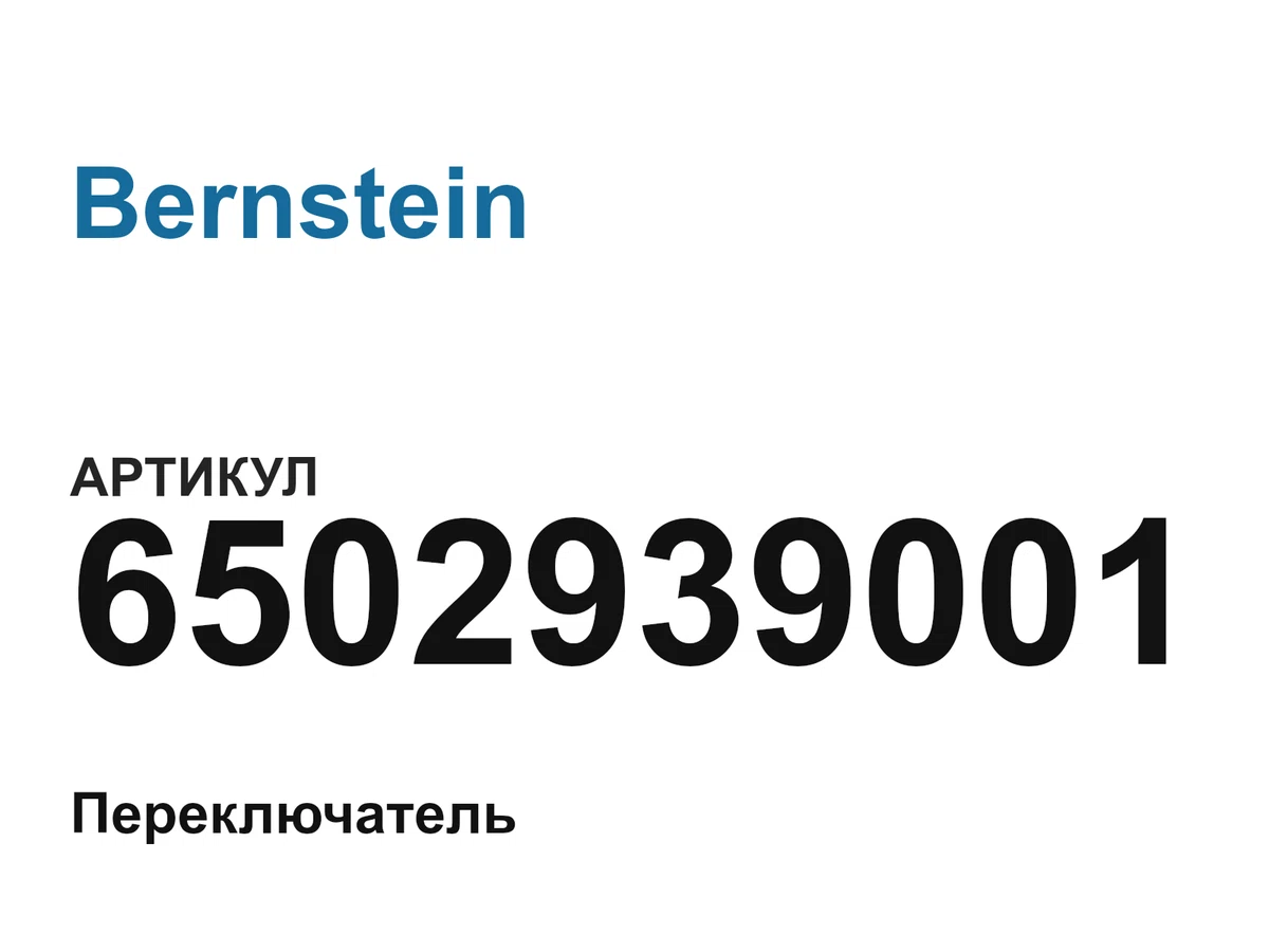 6502939001 Bernstein