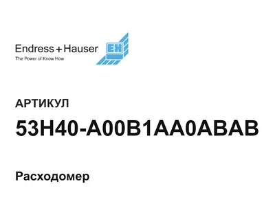 53H40A00B1AA0ABAB Endress+Hauser