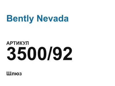 350092 Bently Nevada