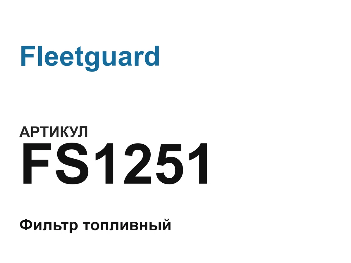FS1251 Fleetguard