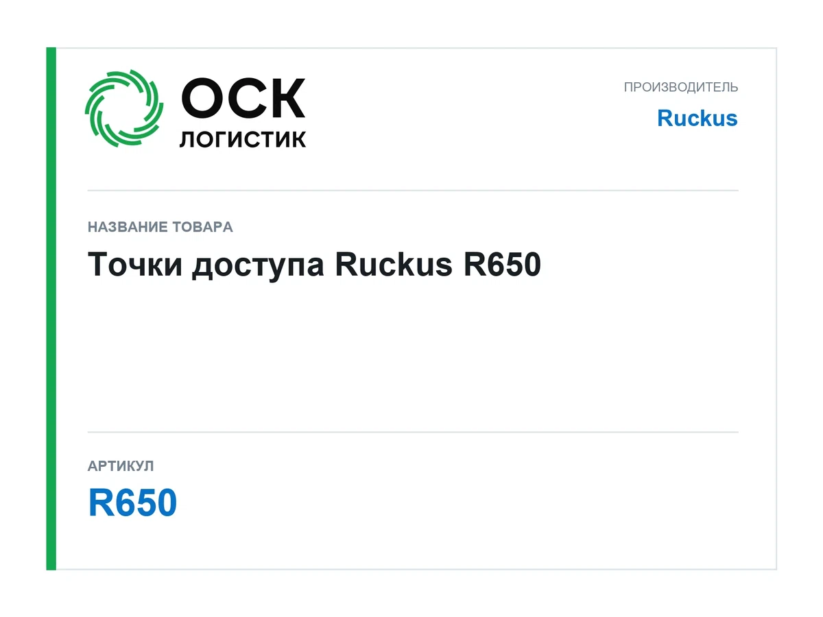 R650 Ruckus Точки доступа