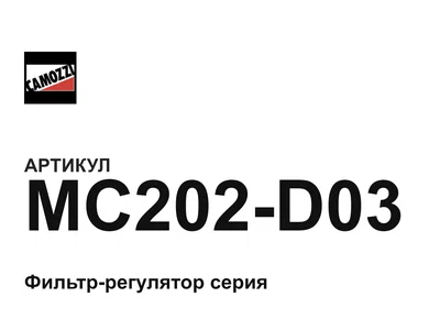 MC202D03 Camozzi