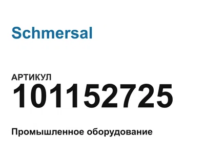 101152725 Schmersal