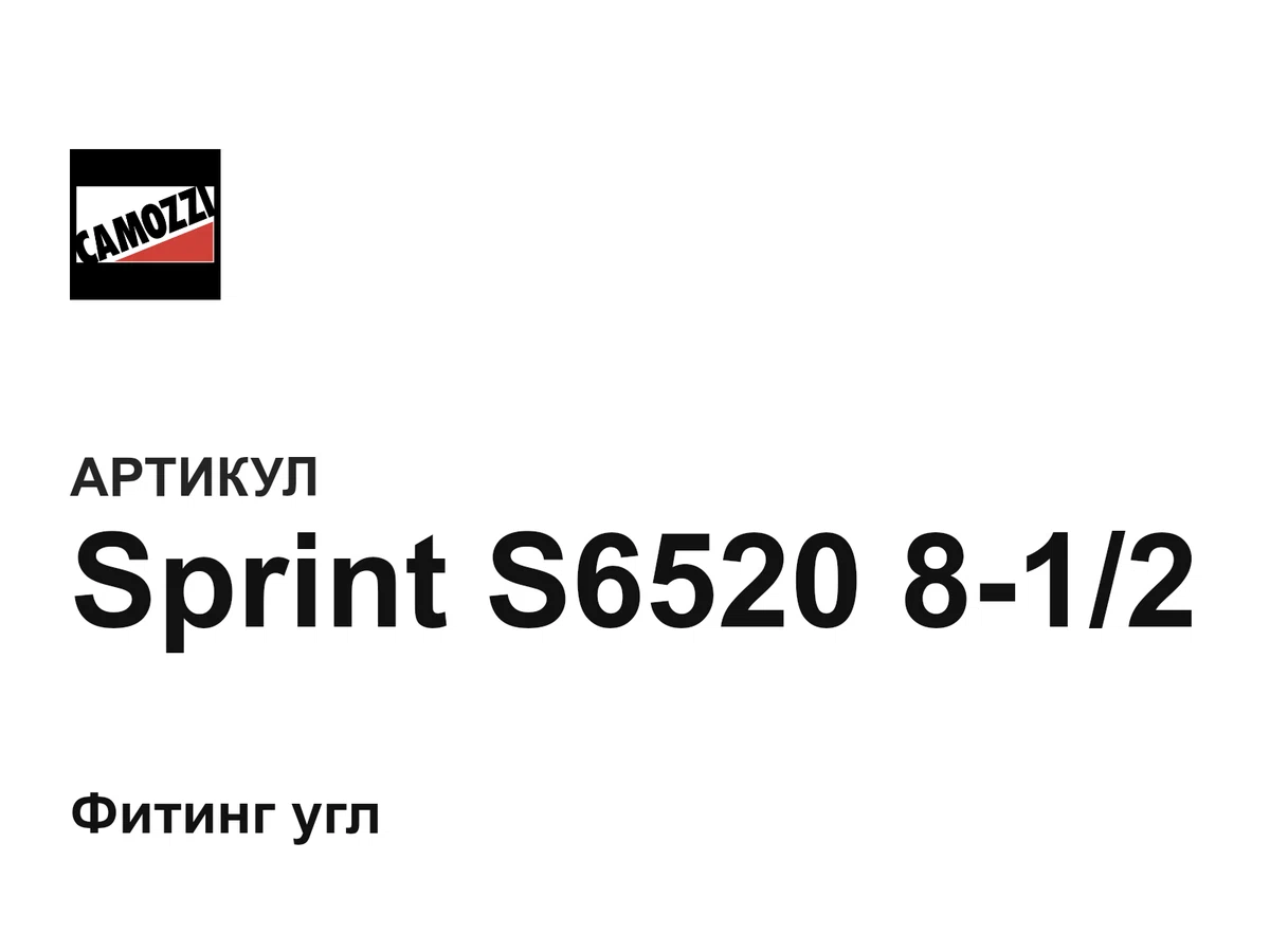 SprintS6520812 Camozzi