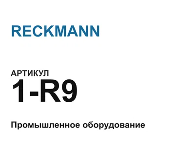 1R9 RECKMANN
