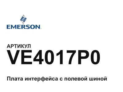 VE4017P0 Emerson