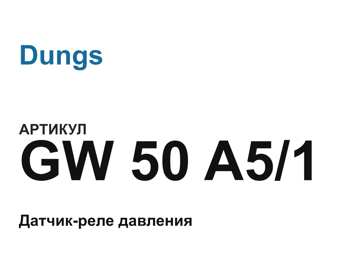 GW50A51 Dungs