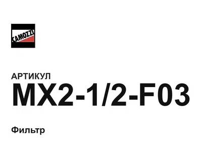 MX212F03 Camozzi