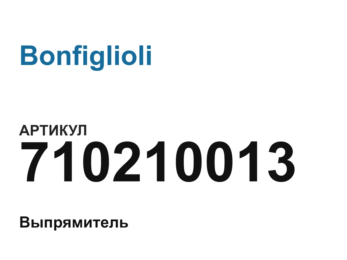 710210013 Bonfiglioli