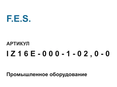 IZ16E00010200 F.E.S.