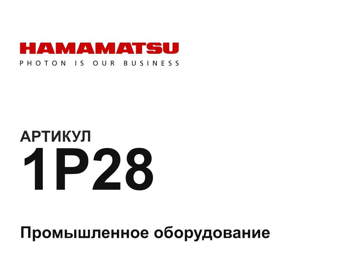 1P28 Hamamatsu