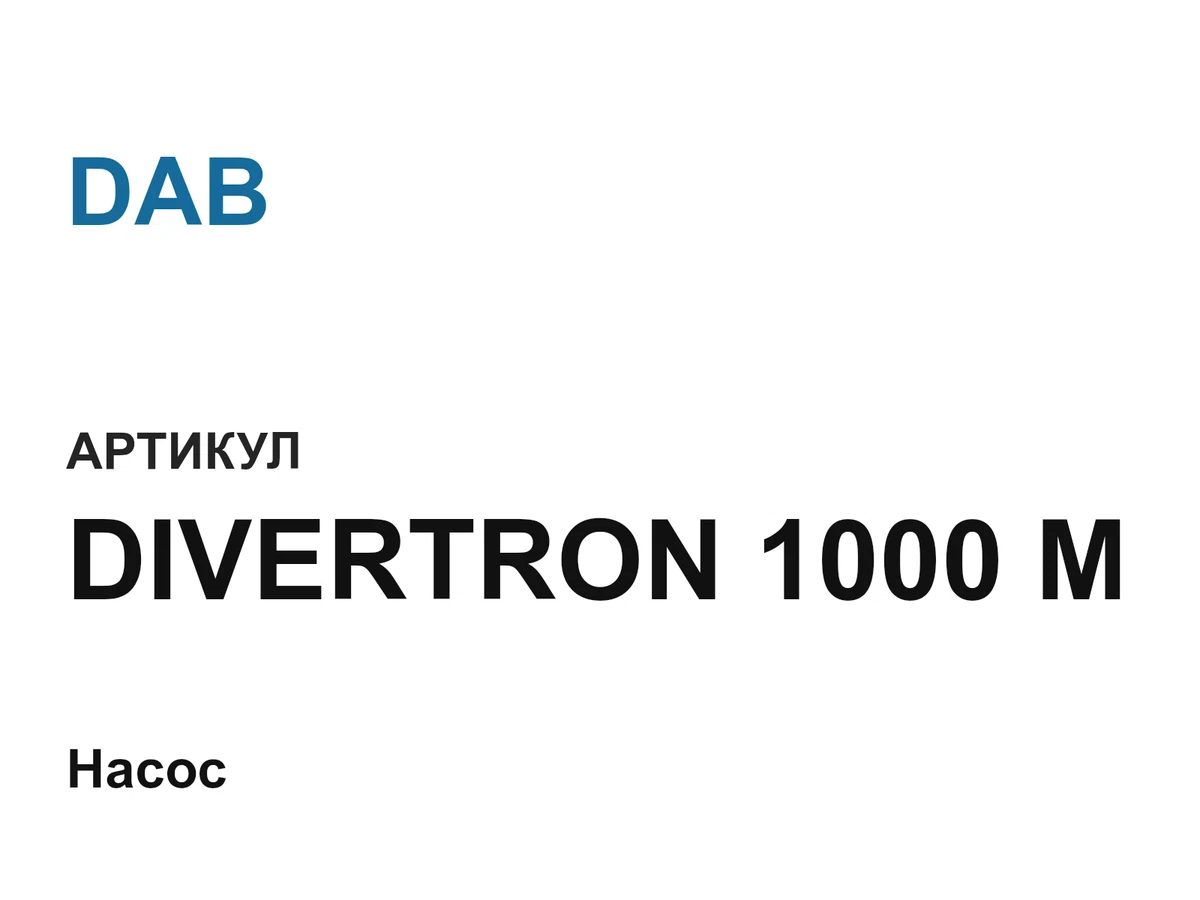 DIVERTRON1000M DAB