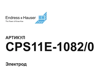 CPS11E10820 Endress+Hauser