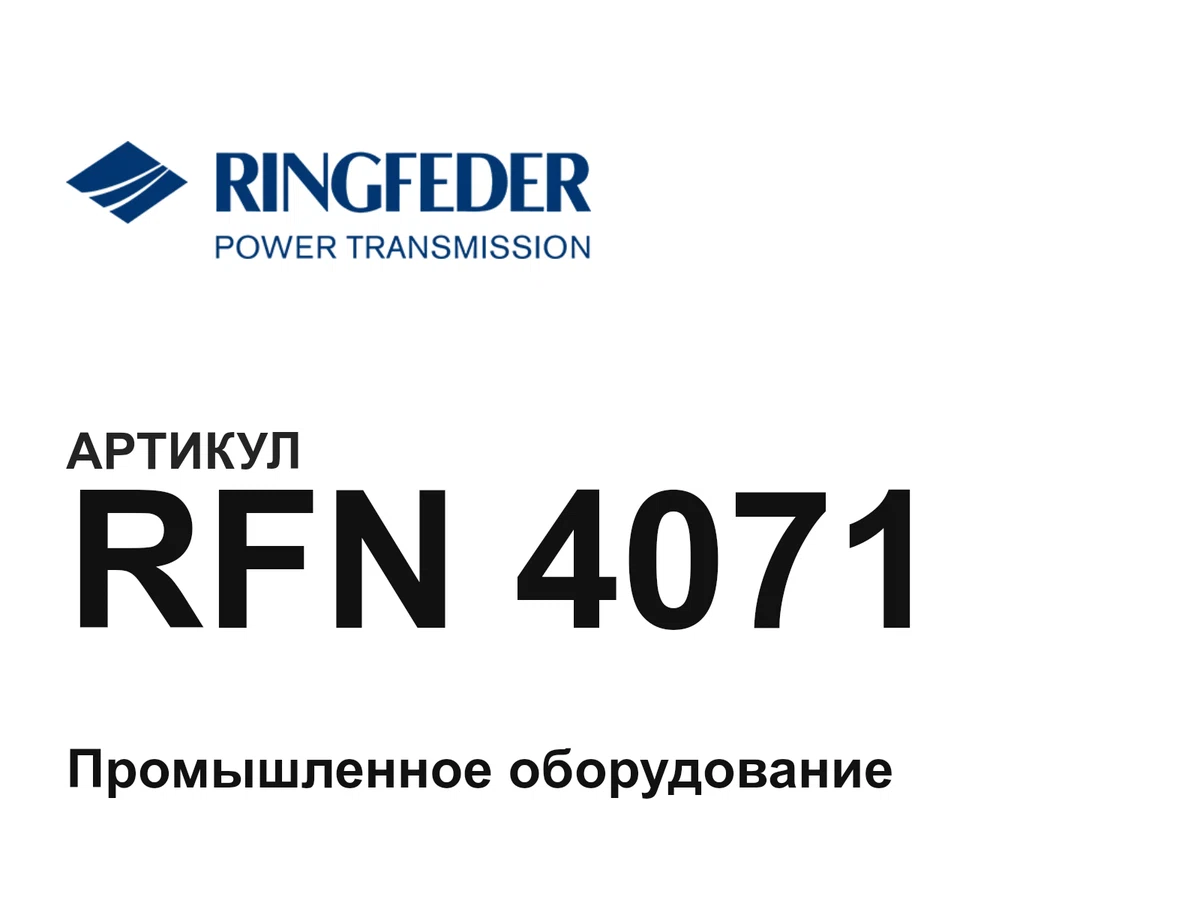 RFN4071 RINGFEDER