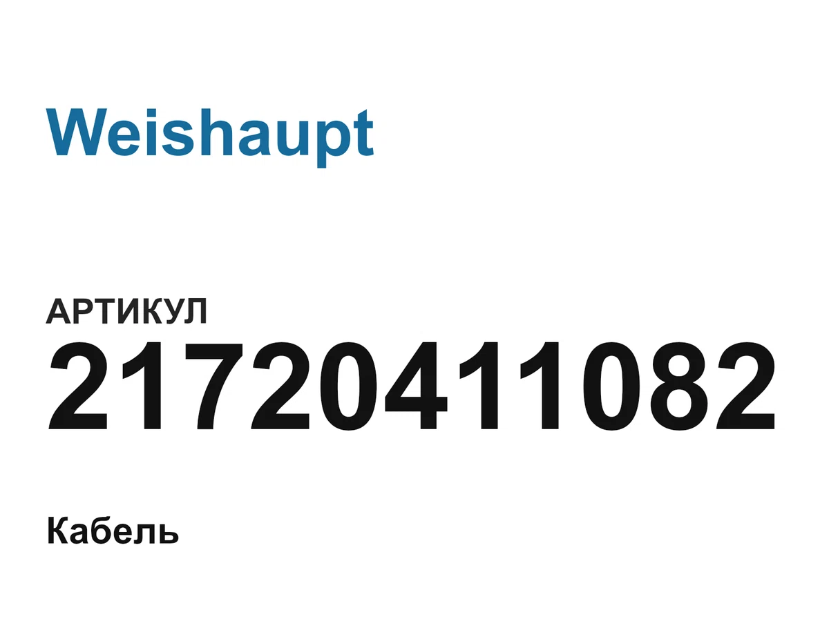 21720411082 Weishaupt