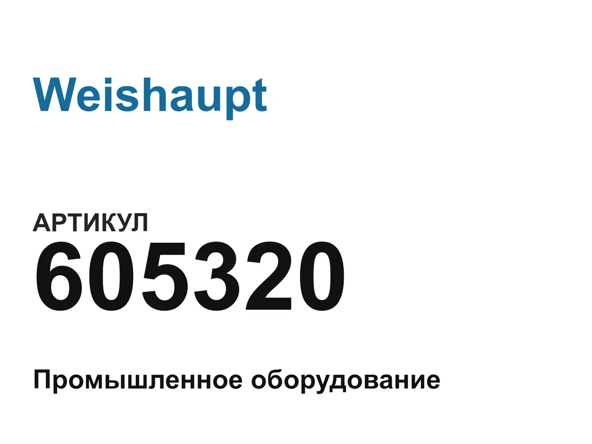 605320 Weishaupt