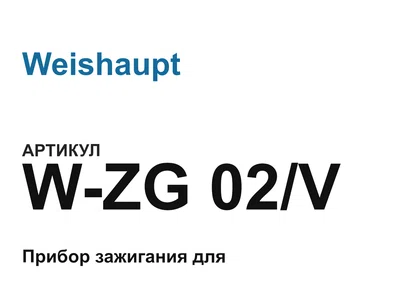 WZG02V Weishaupt