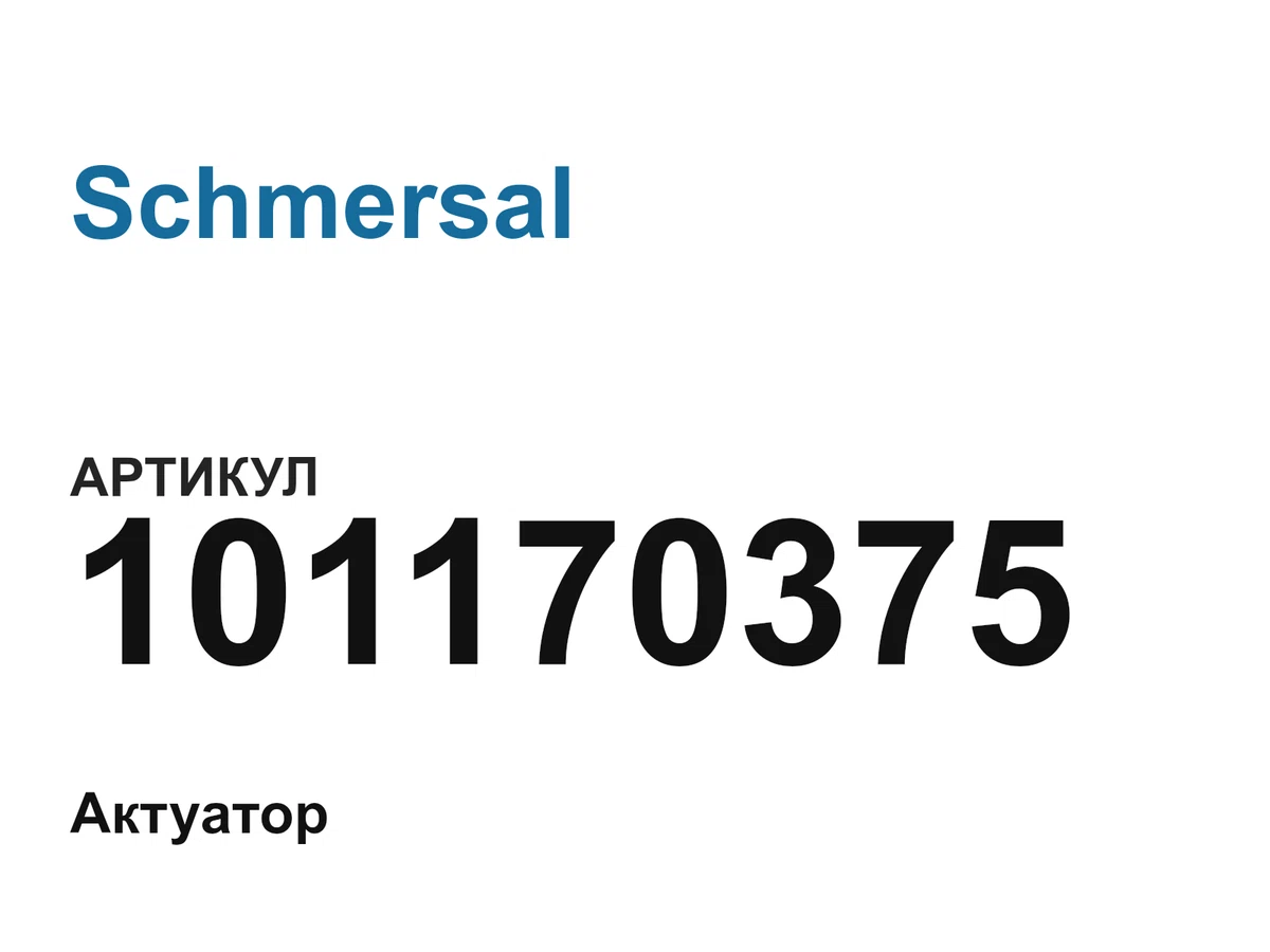 101170375 Schmersal