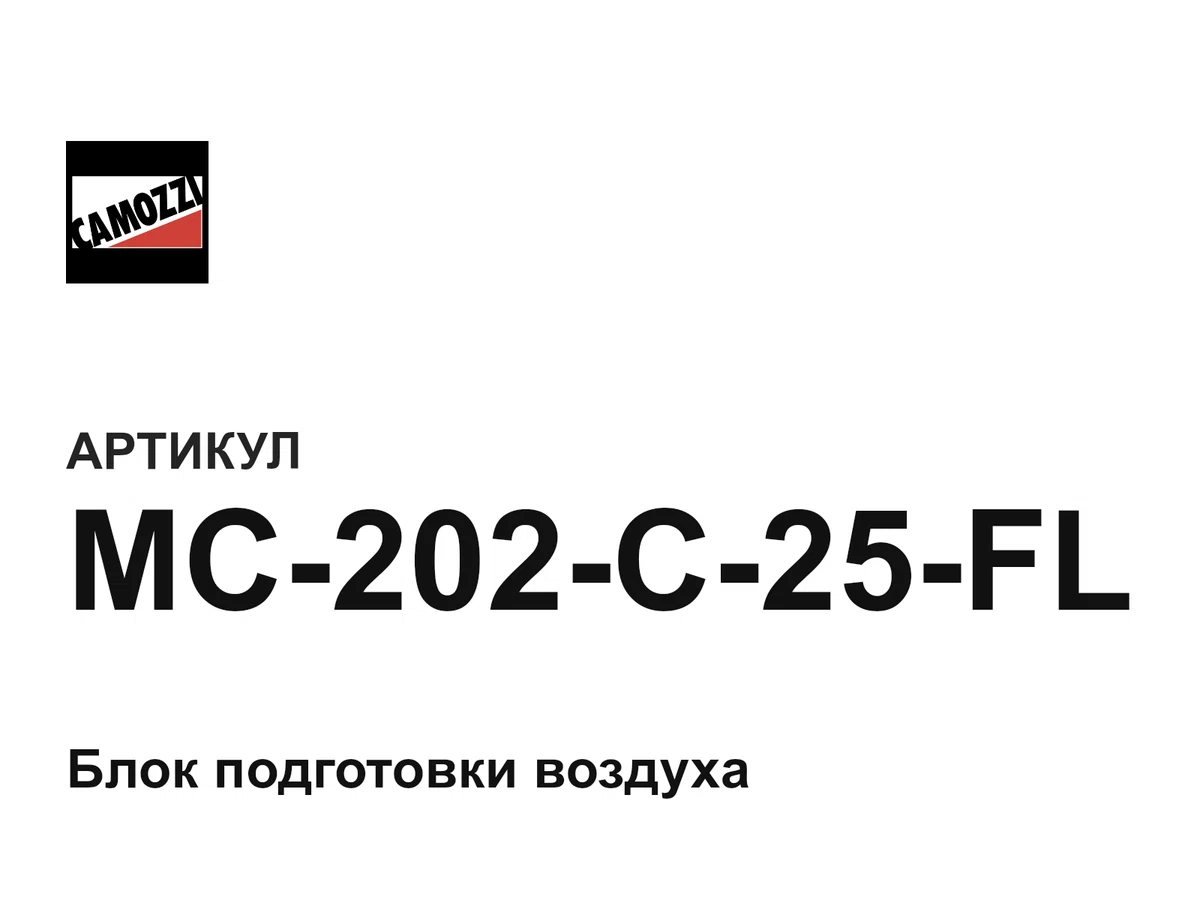 MC202C25FL Camozzi