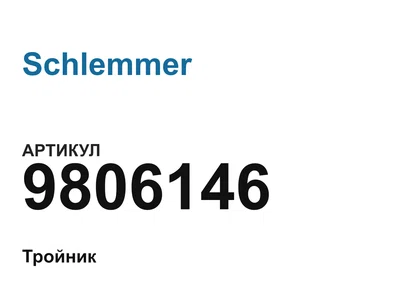 9806146 Schlemmer