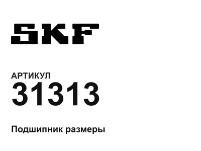 31313 SKF