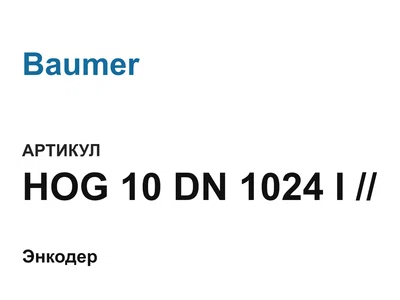 HOG10DN1024I Baumer