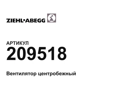 209518 ZIEHL ABEGG