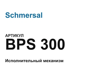 BPS300 Schmersal