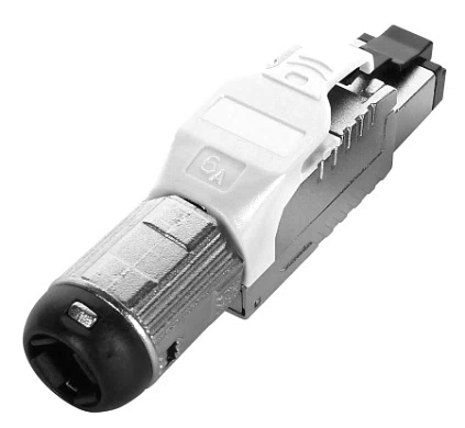 PLUE-8P8C-S-C6A-SH-WH Hyperline Разъемы