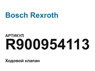 R900954113 Bosch Rexroth