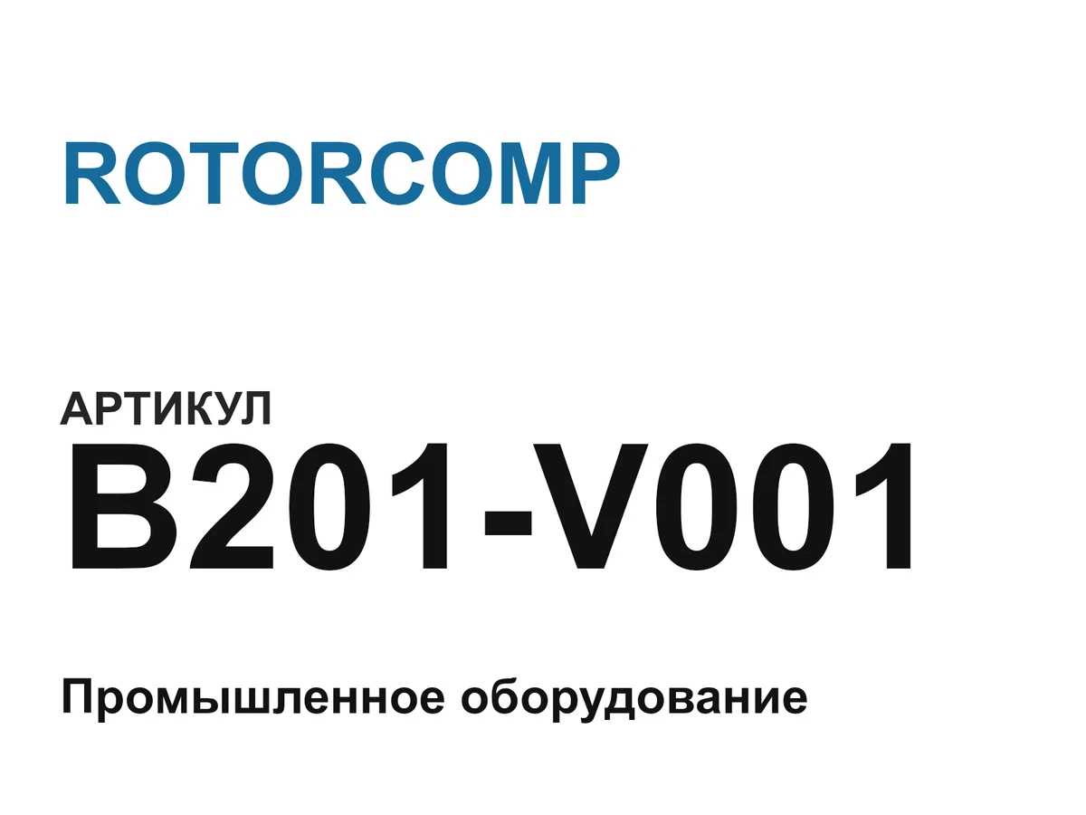 B201V001 ROTORCOMP