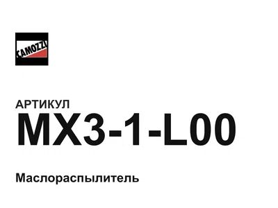 MX31L00 Camozzi