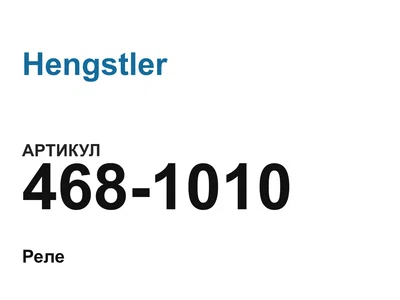 4681010 Hengstler