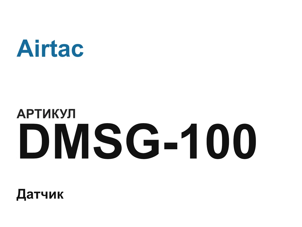 DMSG100 Airtac