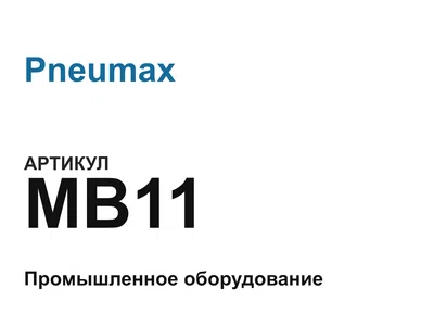 MB11 Pneumax