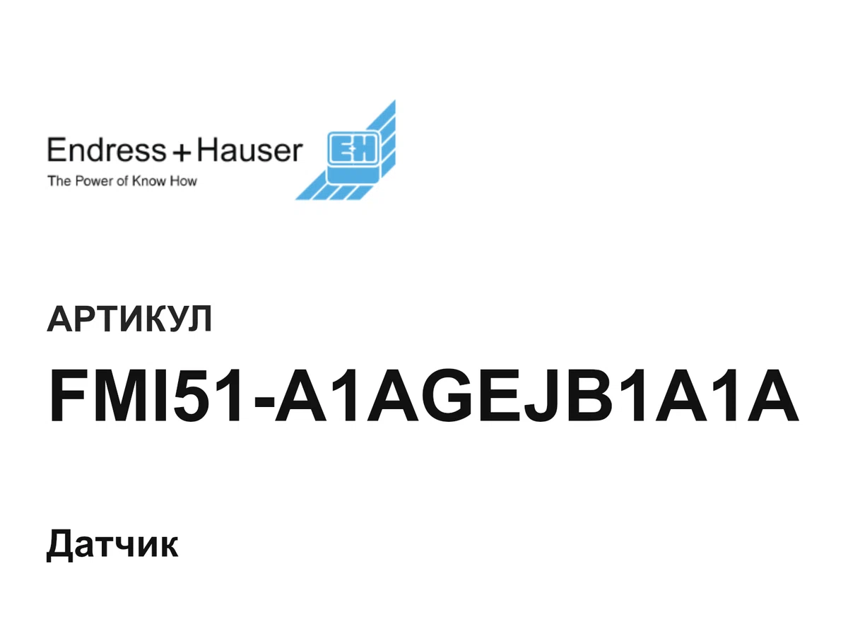 FMI51A1AGEJB1A1A Endress+Hauser