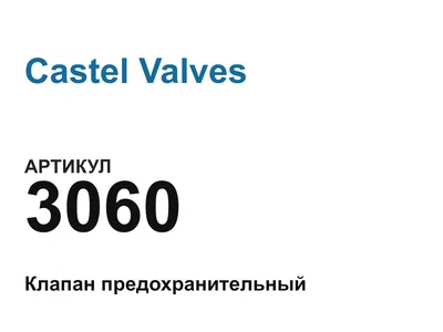 3060 Castel Valves