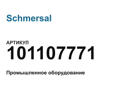 101107771 Schmersal