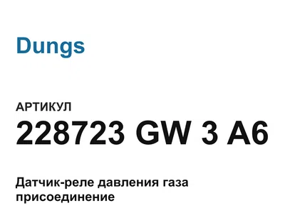 228723GW3A6 Dungs