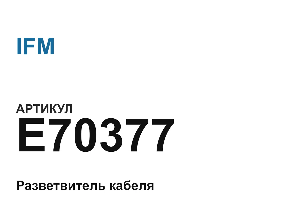 E70377 IFM
