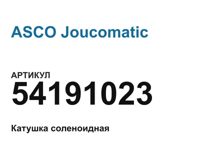 54191023 ASCO Joucomatic
