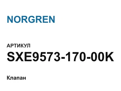SXE957317000K NORGREN