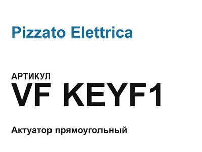 VFKEYF1 Pizzato Elettrica