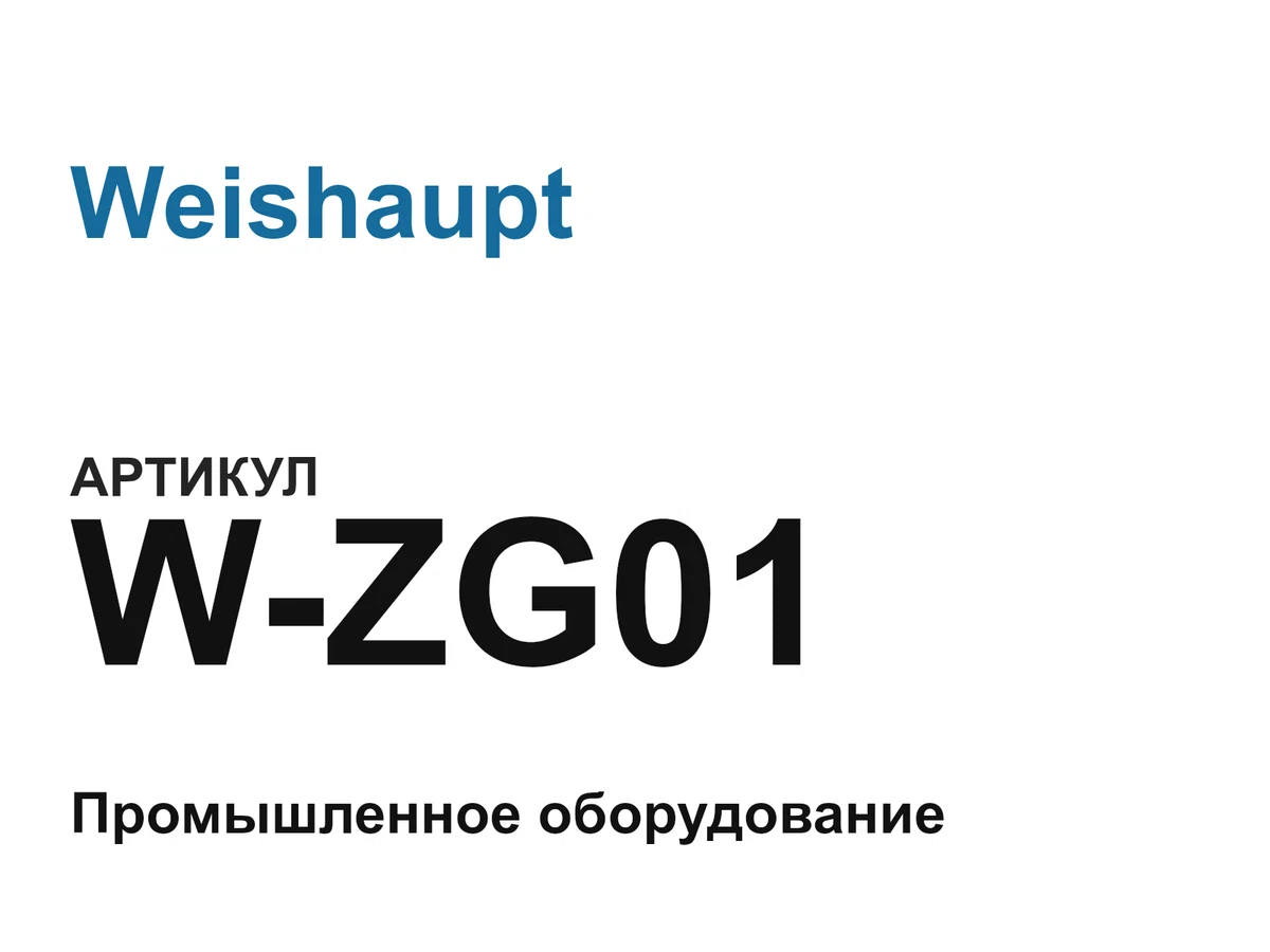 WZG01 Weishaupt