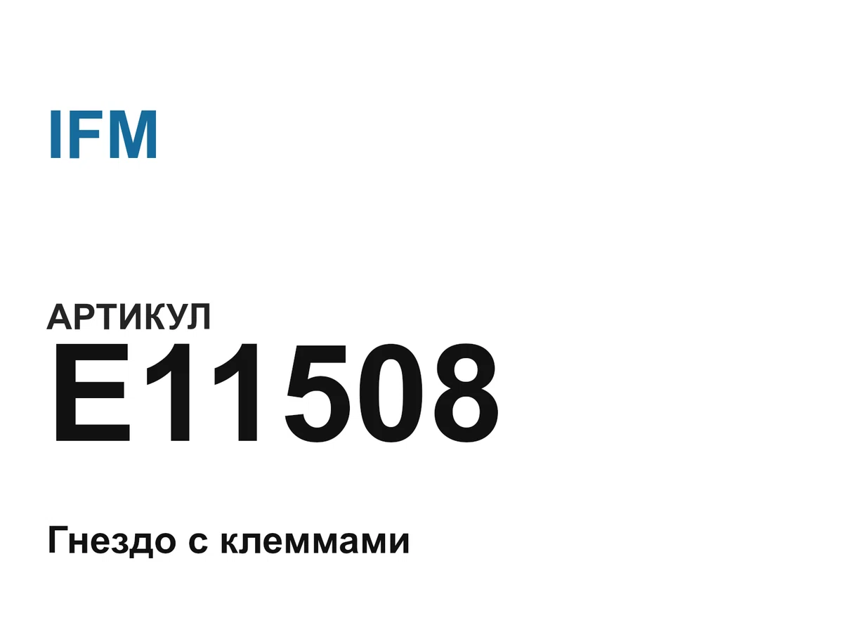 E11508 IFM