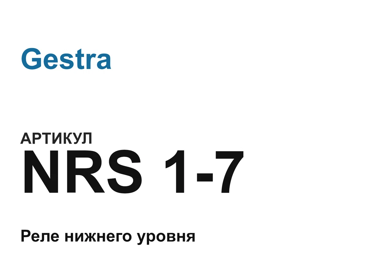 NRS17 Gestra