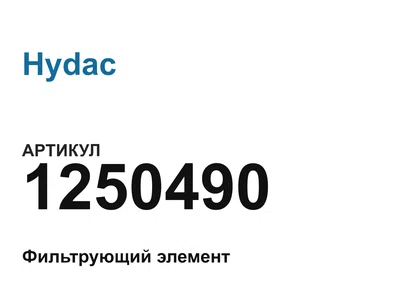1250490 Hydac