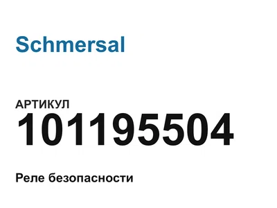 101195504 Schmersal