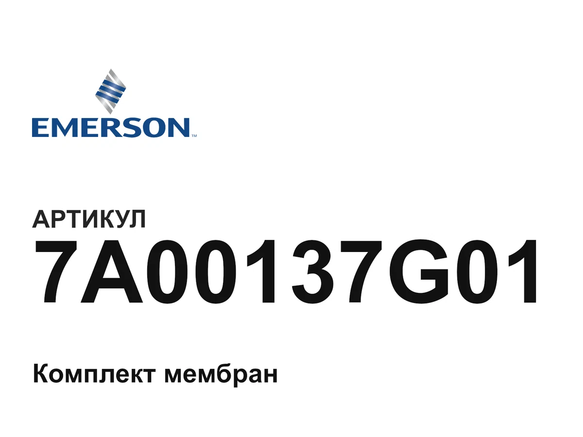 7A00137G01 Emerson